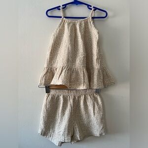 Okie Dokie Toddler Girls Set Size 4T  Color  Tan/White